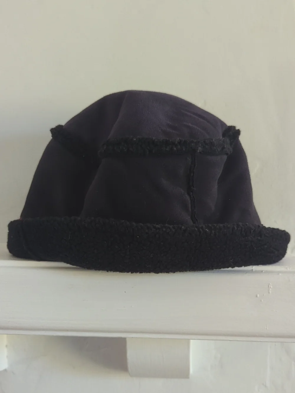 LOFT Black Textured Fabric Hat